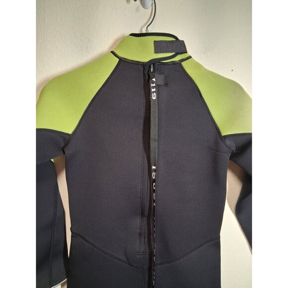 ISOSI WetSuit Diving Beach Summer Ocean Water Black/Green Unisex Child Sz 12 AL2 - Picture 3 of 5